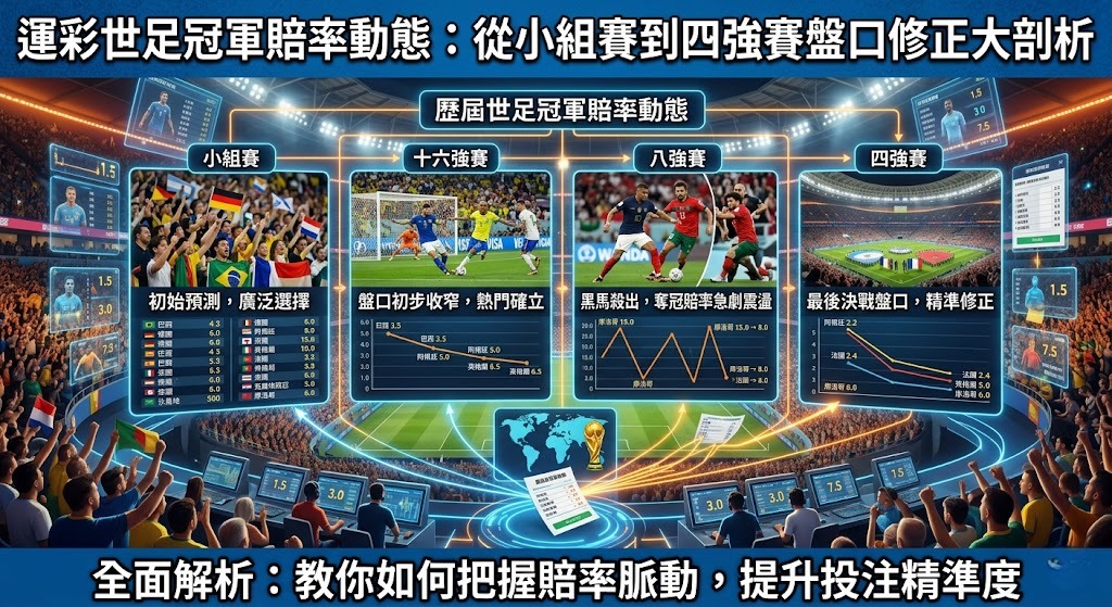 從小組賽到四強賽盤口修正大剖析 從小組賽到四強賽盤口修正大剖析